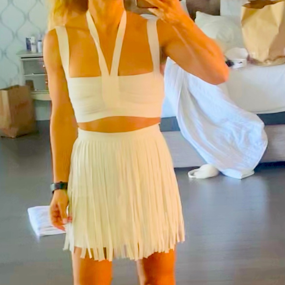 Forever 21 by Herve leger white skirt set